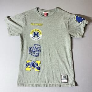 Mitchell and Ness T-Shirt vintage Michigan Wolverines College Vault Sz S